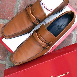 Vintage Salvatore Ferragamo Gancino Loafers, 11 M